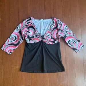 Venus Swirl Print Top‎